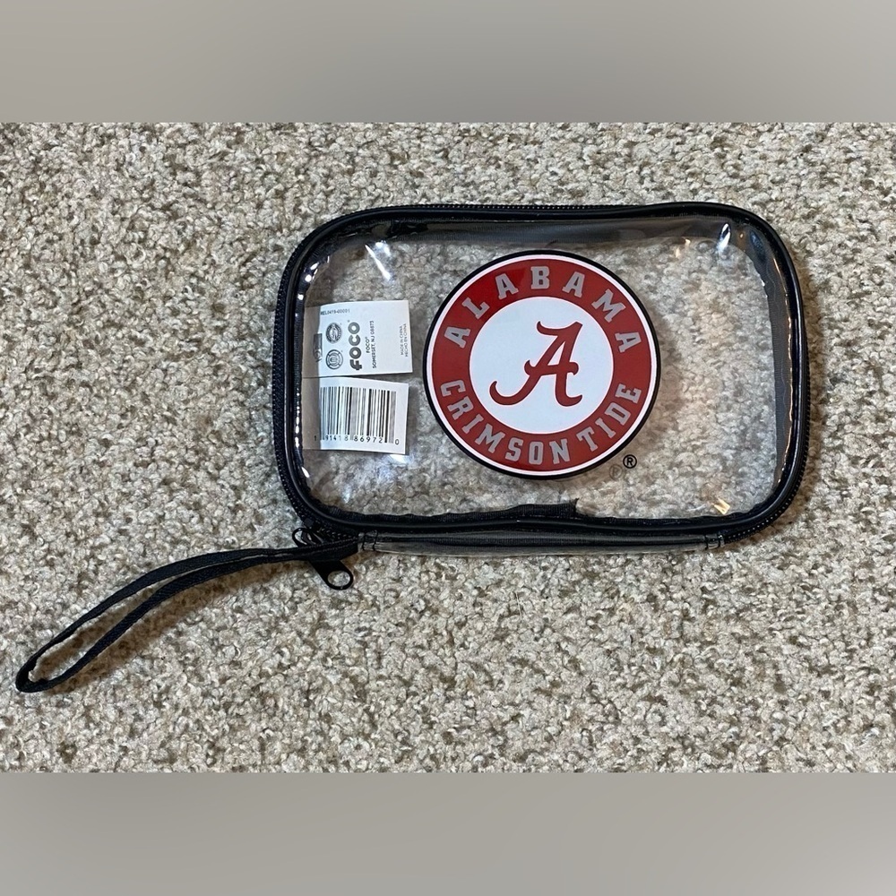 Alabama Crimson Tide Clear Wristlet